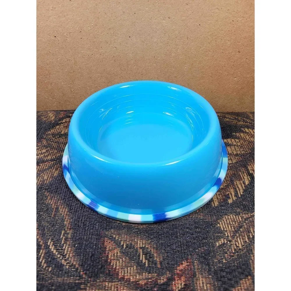 Sun Squad Blue Tie Dye 20 oz. Dog Bowl- NWT